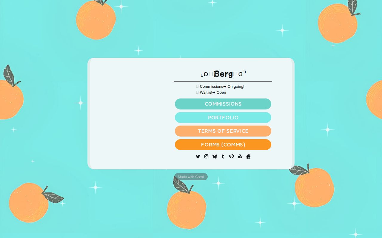 Carrd profile picture for @bergen